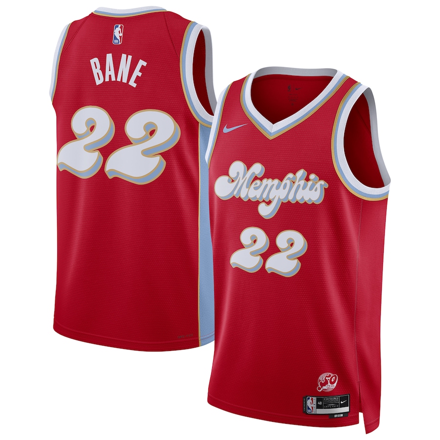 Men Memphis Grizzlies #22 Desmond Bane Nike Red City Edition 2024-25 Swingman Player NBA Jersey